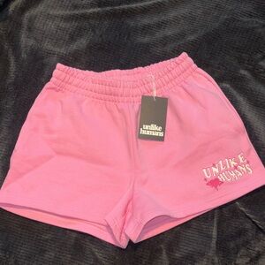 Pink Unlike Humans Shorts
